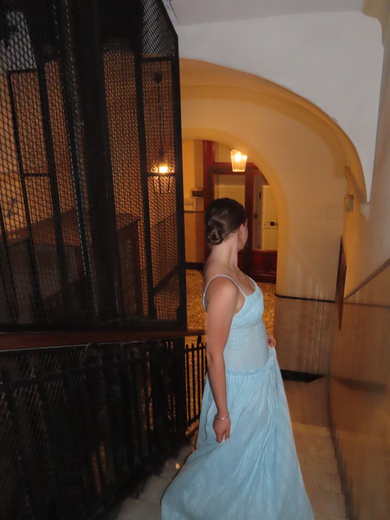 Jacinda Drop Waist Maxi - Blue