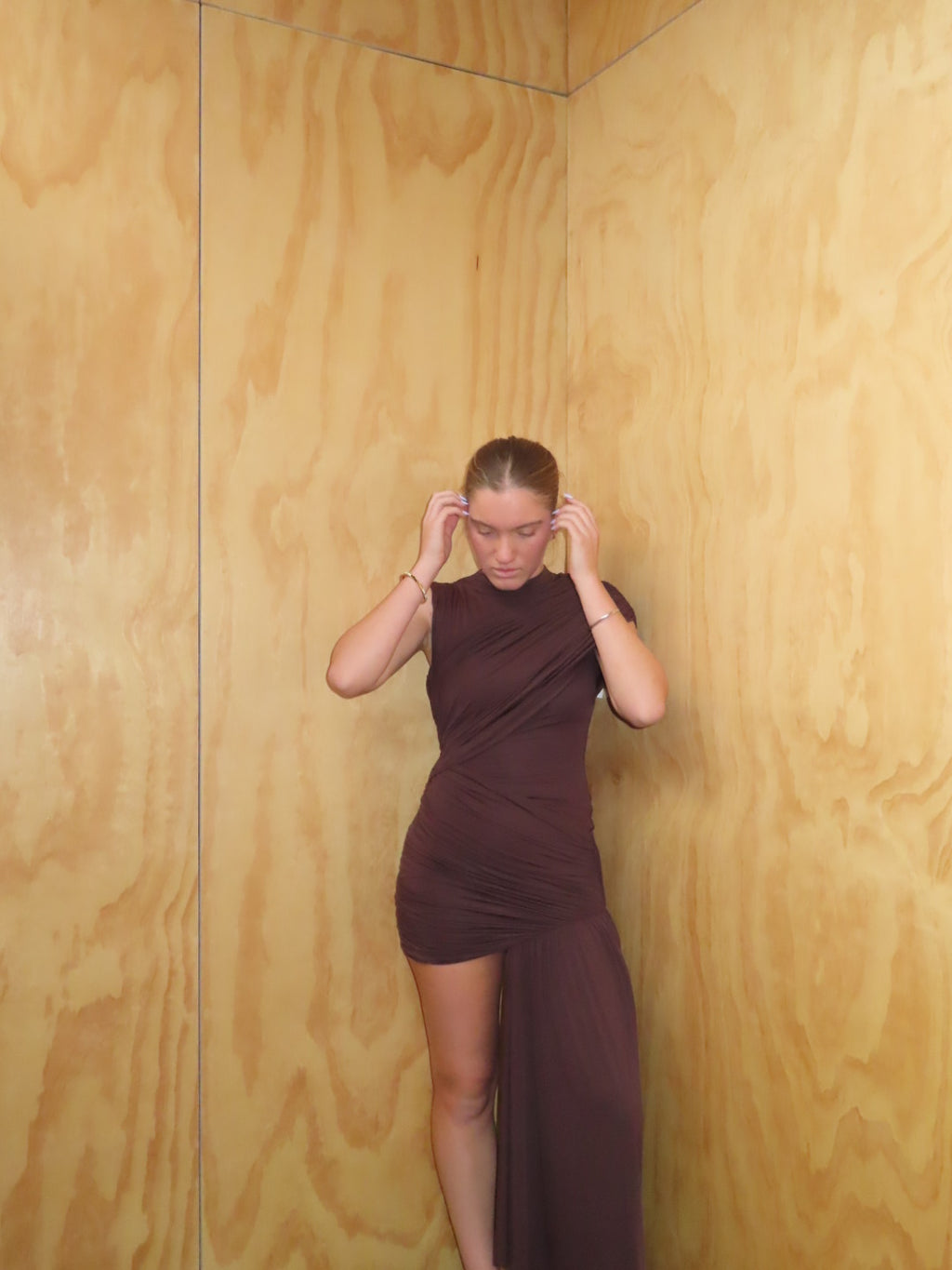 Ravenna Mini Dress - Brown