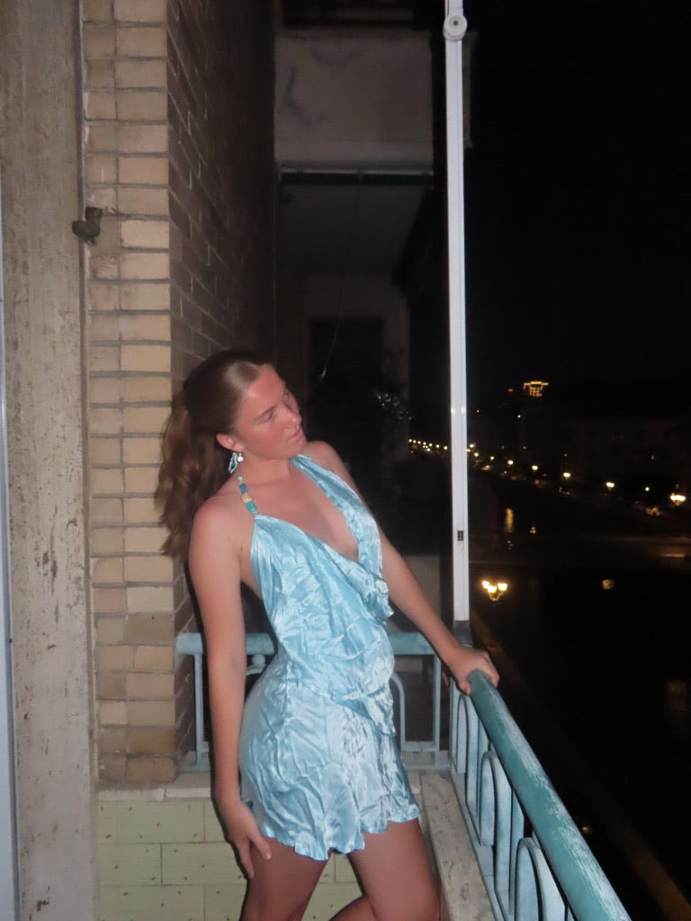 Rosita Mini Dress - Blue