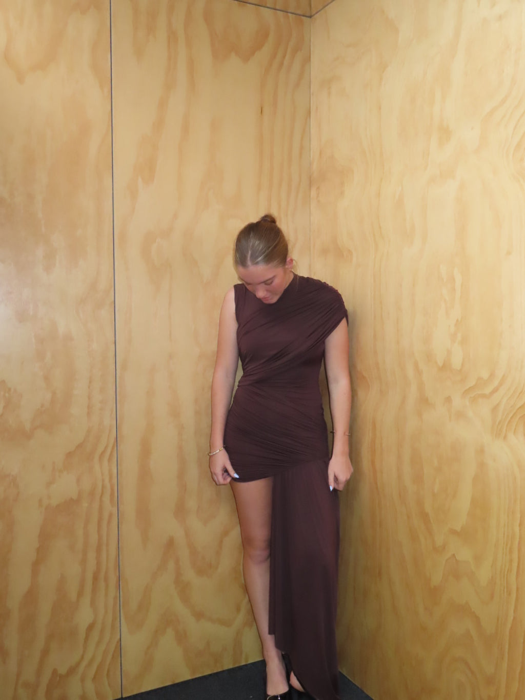 Ravenna Mini Dress - Brown