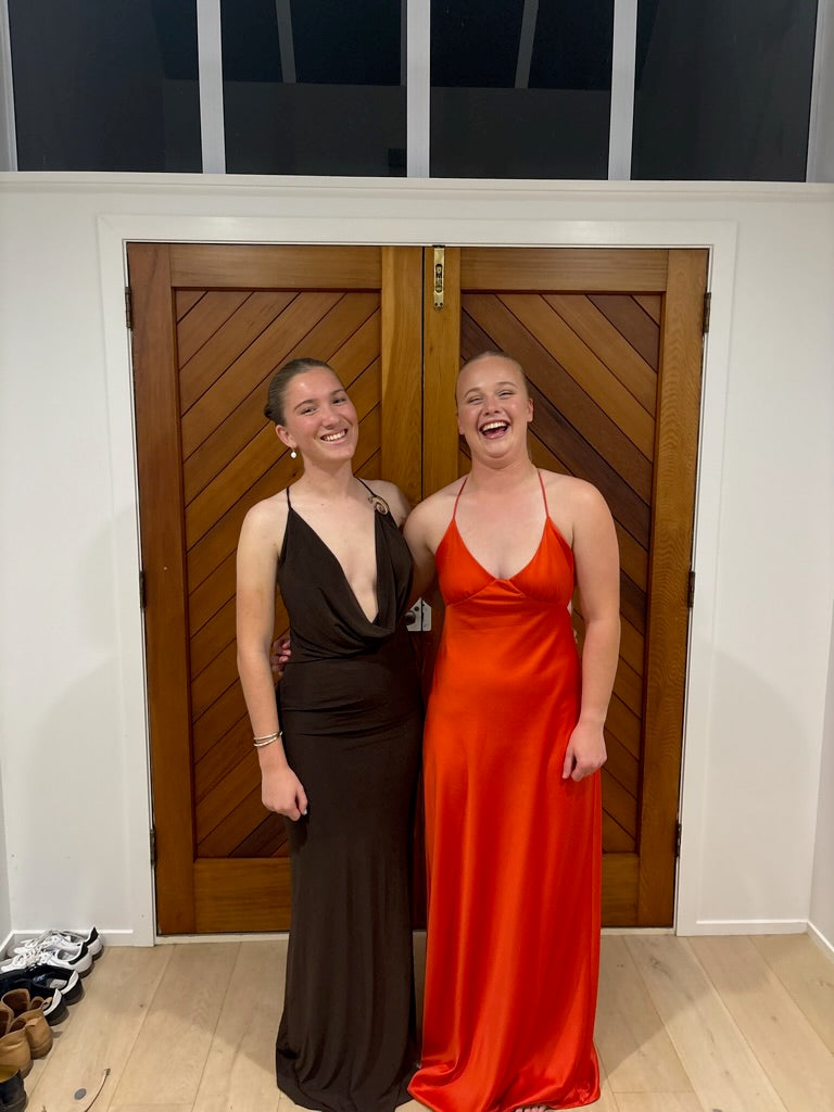 Game Player Maxi Dress - Brown