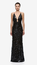 The Sapphire Sequin Dress - Black