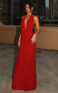 Elysia Maxi Dress - Red